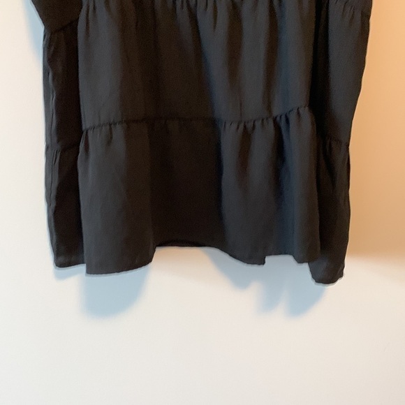 Anthropolgie Paper Crane Black Spaghetti Strap Top Size Small - Picture 6 of 15